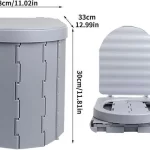 Madfox Bi-Pot Katlanır Portatif Kamp Tuvaleti [WC] GRİ