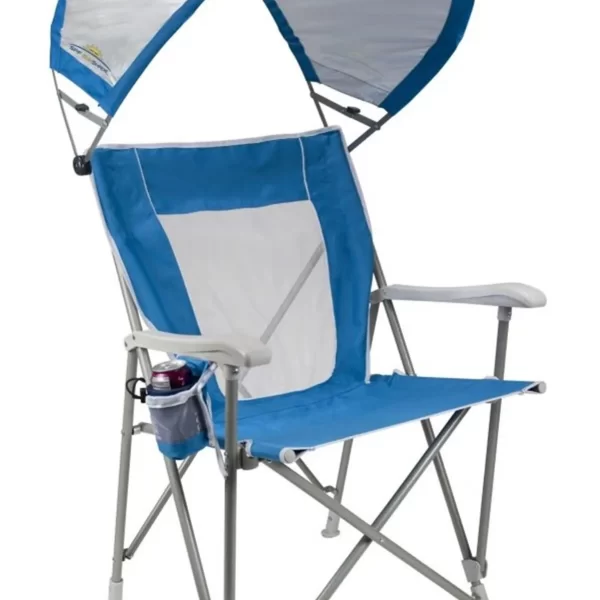 Gci Outdoor SunShade Captain's Chair Güneşlikli Katlanır Plaj Sandalyesi MAVİ